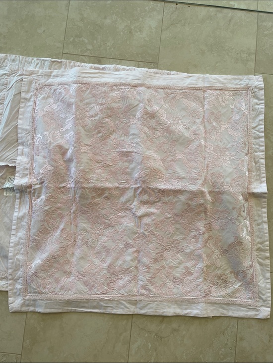 Simply Shabby Chic Other - 2 Simply Shabby Chic Pale Pink Embroidered Decorative Pillow Sham